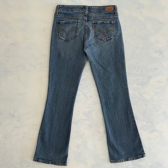 Levi 518 Superlow Low Rise Bootcut Denim Jeans - Picture 2 of 8